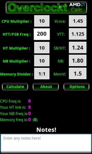 Free AMD CPU Calculator截图1