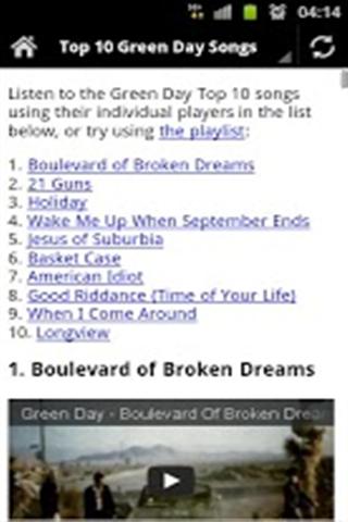 10首歌曲 Green Day Top 10 Songs截图5