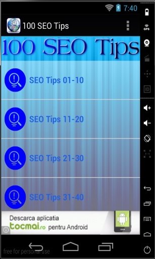 100 SEO Tips 2014截图1