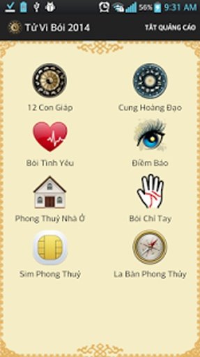 Tử vi b&oacute;i截图1