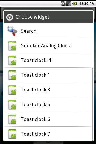 Toast Clock Widget截图2