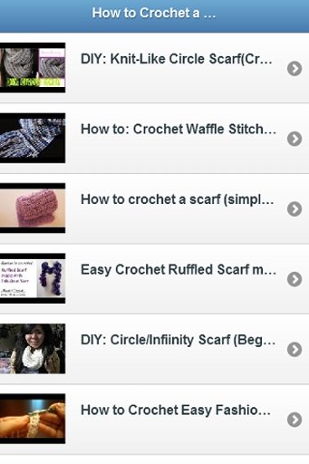 How to Crochet a Scarf Video截图3