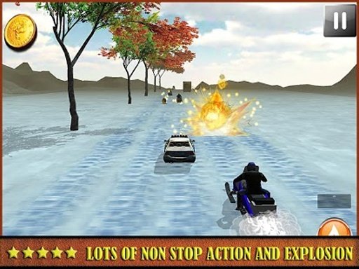 Ice Frozen Snow Mobile Racing截图3