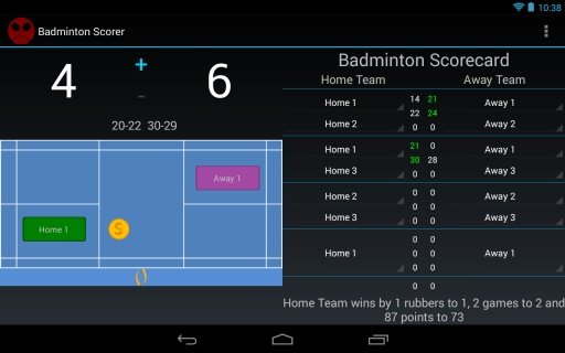 Badminton Scorer截图3