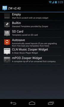 mPOD - Zooper Widget Skin截图