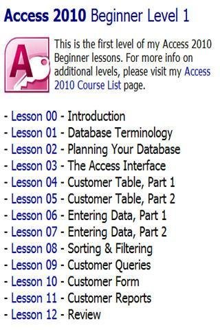 Microsoft Access 2010 Level 1截图2