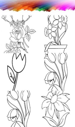 Coloring Page - Flower截图5