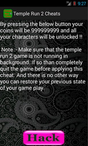 Hack &amp; Cheats For Temple Run 2截图5