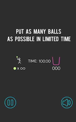 Throw 100 balls into the cup截图1