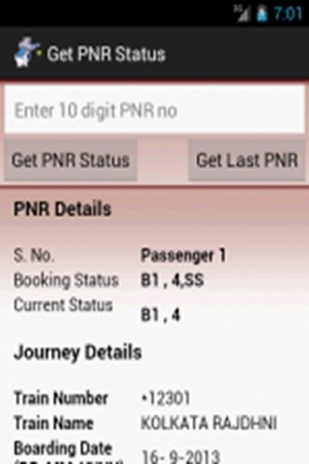 PNR Status Fast截图4
