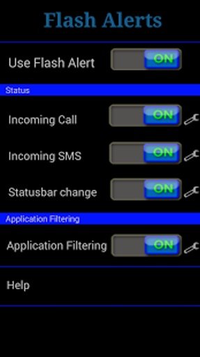 Flash on Call SMS Notification截图9