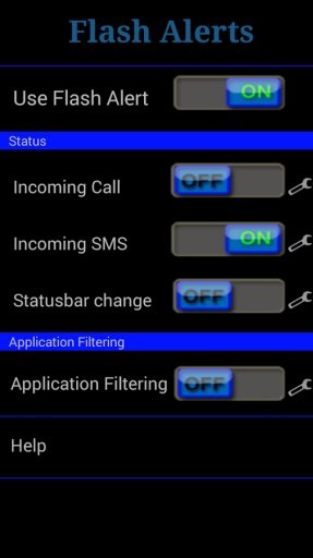 Flash on Call SMS Notification截图5