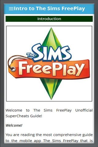 SIMS FreePlay指南截图4