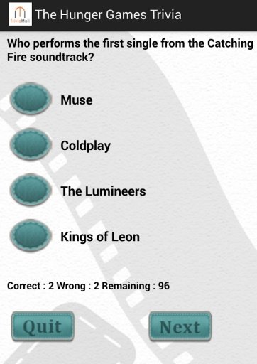The Hunger Games Trivia截图3