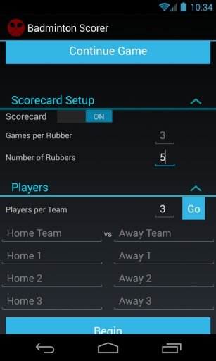 Badminton Scorer截图2