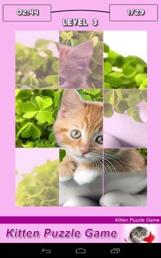 Kitten Puzzle Game for Kids截图3