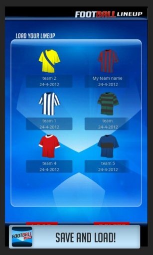 Football LineUp Free HD截图2