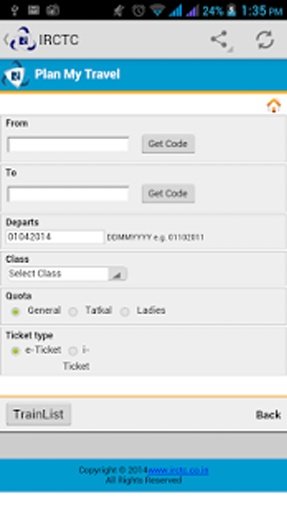 IRCTC 2.0截图1