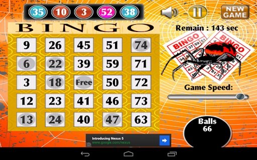 Bingo Spider Fun Free Game截图1