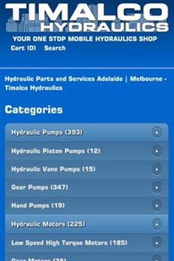 Timalco Hydraulics Online Shop截图2