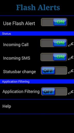 Flash on Call SMS Notification截图11