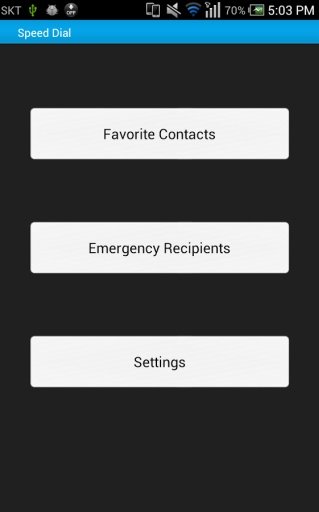 Speed Dial&amp;Emergency SMS Lite截图3