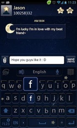 Go Keyboard Night Theme截图3