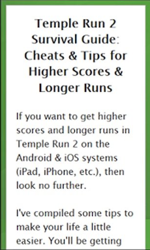 #1 Temple Run 2 Cheat Guide截图3