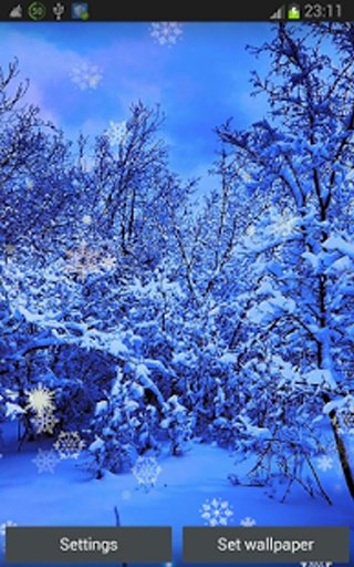 Snowing Places HD LWP截图1