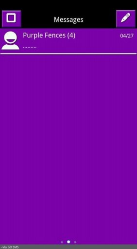 Purple White Black GoSMS Theme截图1
