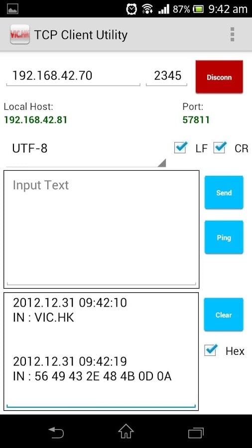 TCP Client Utility截图3