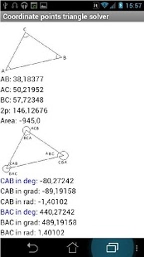 Coordinate triangle solve Lite截图1