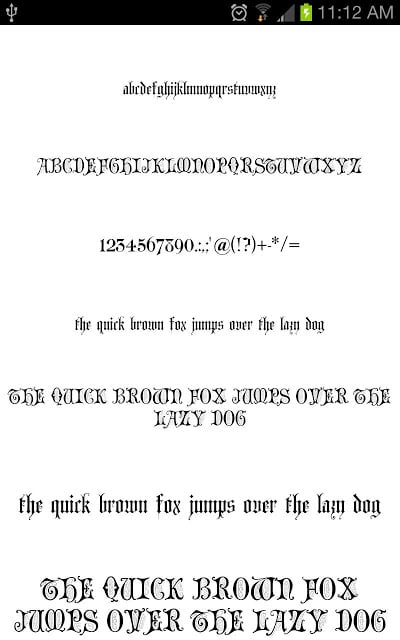 古英语倒装字体截图3