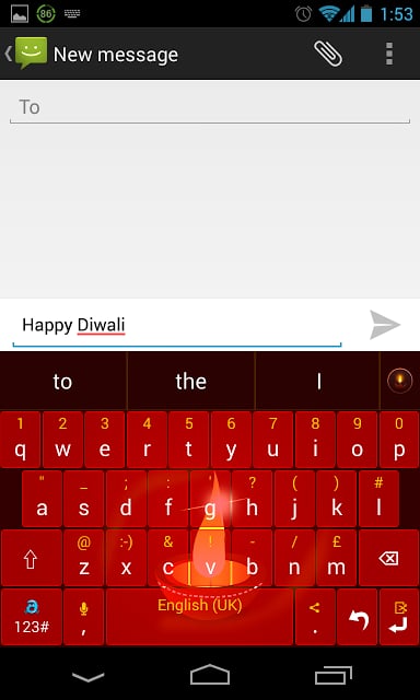 Adaptxt Phone Diwali Theme截图2