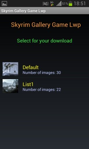 Skyrim Gallery Game LWP截图4