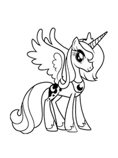 Little Princess Pony Coloring截图2