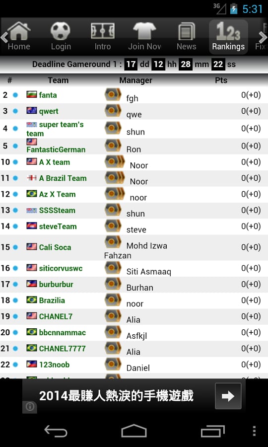 Corvus Fantasy WC 2014截图4