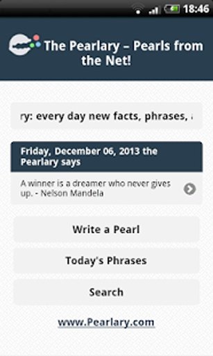 Pearlary: phrases from the Web截图1