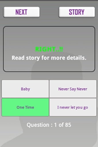 Quiz app - Justing Bieber Ed.截图5