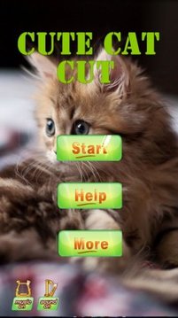 Cute Cat Cut Puzzle Game截图