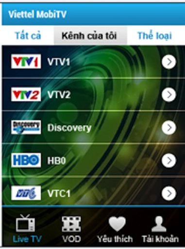 MobiTV Viettel截图3