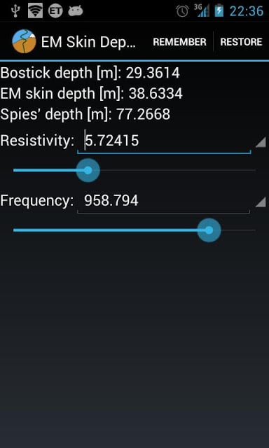 EM Skin Depth Calculator截图3