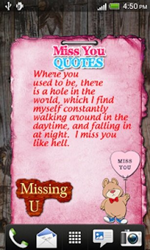 MissYou Quotes Live Wallpaper截图10