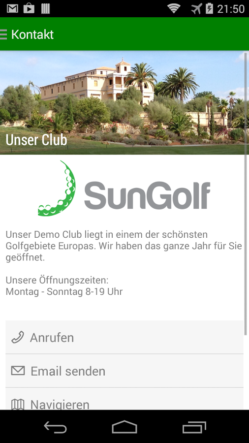 SunGolf Personal Golfclub App截图8