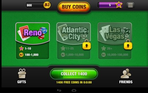 Free Blackjack App - Vegas 21截图2