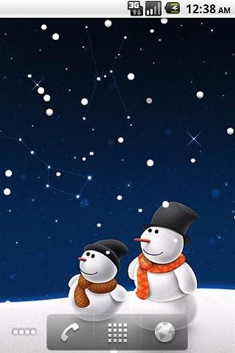 Xmas Snowman Live Wallpaper截图1