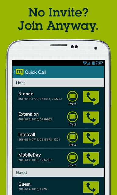 MobileDay One-Touch Dial App截图1