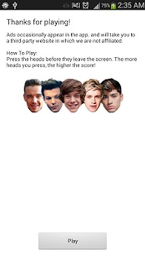 Falling One Direction Game截图2