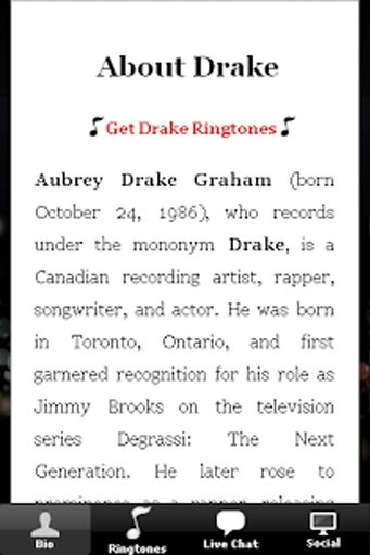 Drake Ringtones, Chat &amp; More截图3