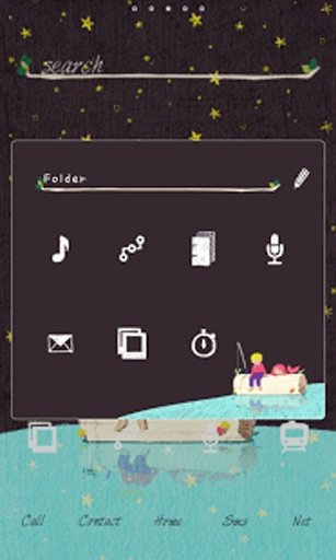 You &amp; me dodol launcher theme截图6